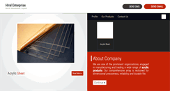 Desktop Screenshot of hiralacrylic.com